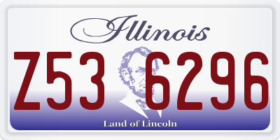 IL license plate Z536296