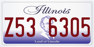 IL license plate Z536305