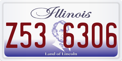 IL license plate Z536306