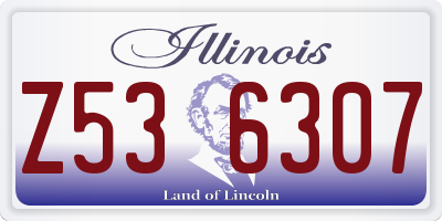 IL license plate Z536307