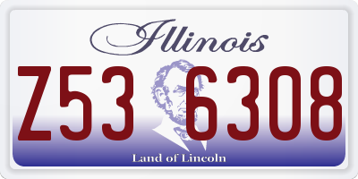IL license plate Z536308