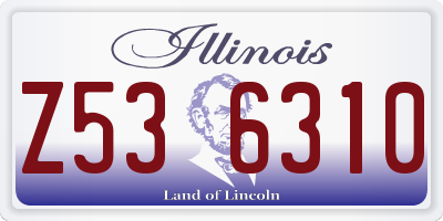 IL license plate Z536310