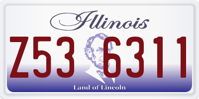 IL license plate Z536311