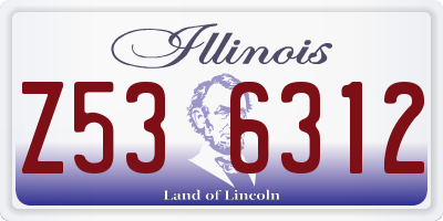 IL license plate Z536312