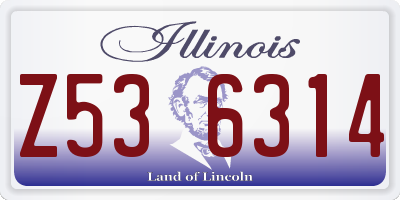 IL license plate Z536314