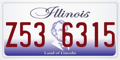 IL license plate Z536315