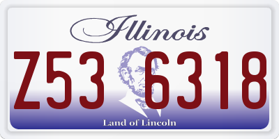 IL license plate Z536318