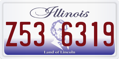 IL license plate Z536319