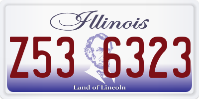 IL license plate Z536323