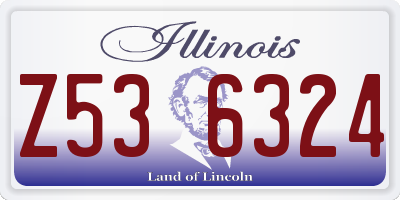 IL license plate Z536324