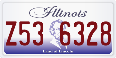 IL license plate Z536328
