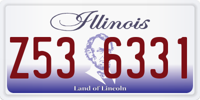 IL license plate Z536331