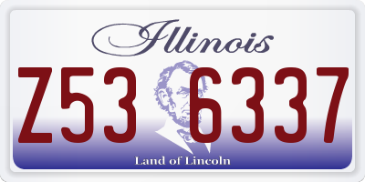 IL license plate Z536337