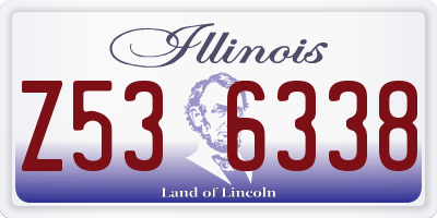 IL license plate Z536338