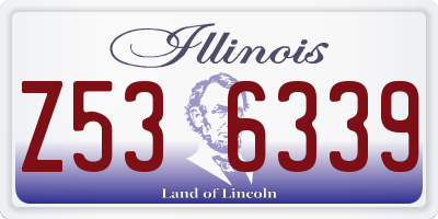 IL license plate Z536339