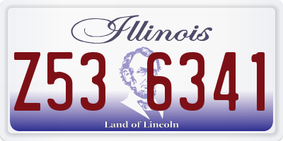 IL license plate Z536341