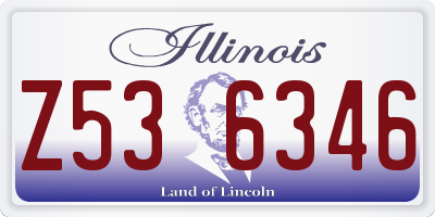 IL license plate Z536346