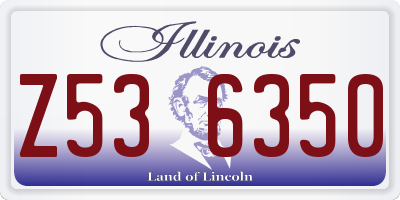 IL license plate Z536350