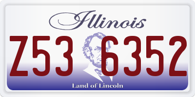 IL license plate Z536352