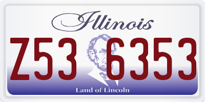 IL license plate Z536353