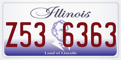 IL license plate Z536363