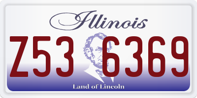 IL license plate Z536369