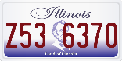 IL license plate Z536370