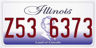 IL license plate Z536373