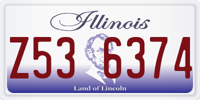 IL license plate Z536374