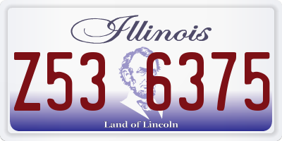 IL license plate Z536375