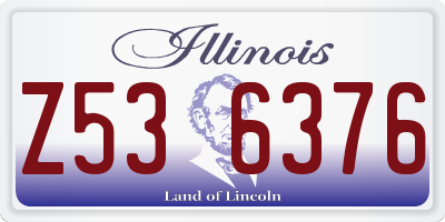 IL license plate Z536376