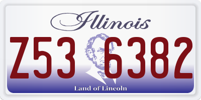 IL license plate Z536382