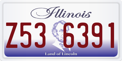 IL license plate Z536391