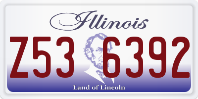 IL license plate Z536392