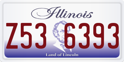 IL license plate Z536393