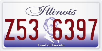 IL license plate Z536397