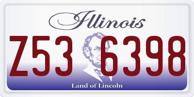 IL license plate Z536398
