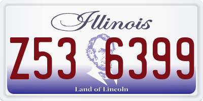 IL license plate Z536399