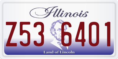 IL license plate Z536401