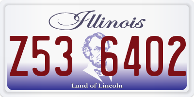 IL license plate Z536402