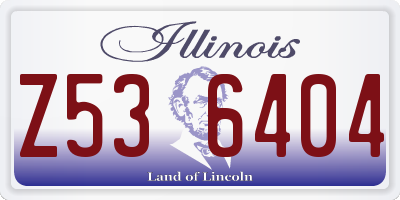 IL license plate Z536404