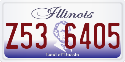 IL license plate Z536405
