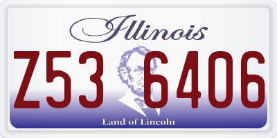 IL license plate Z536406