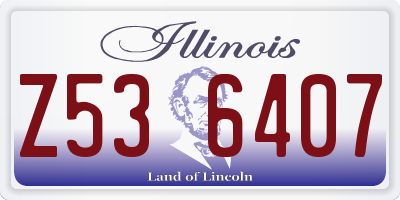 IL license plate Z536407