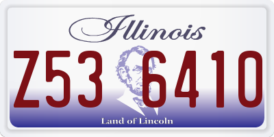 IL license plate Z536410