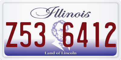 IL license plate Z536412