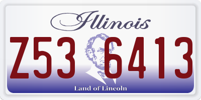 IL license plate Z536413