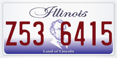 IL license plate Z536415