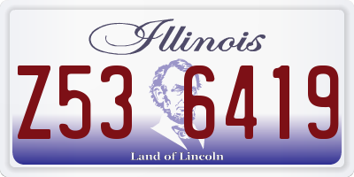 IL license plate Z536419