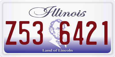 IL license plate Z536421